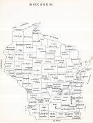 Wisconsin State Map, Wisconsin State Atlas 1959